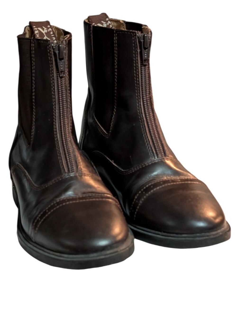 Equine Athletics Brown Leather Chelsea Paddock Riding Field Boots 5.5 short